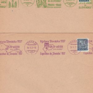 Cehoslovacia 1937 - 2 FDC