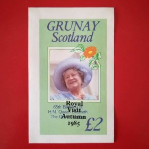 Grunay (posta locala Scotia) 1985 - colita MNH