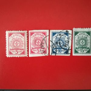 Letonia 1919 - serie completa (Michel22euro)