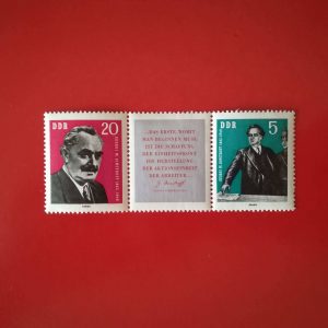DDR 1962 - serie completa MNH in straif cu vigneta (Michel50euro)