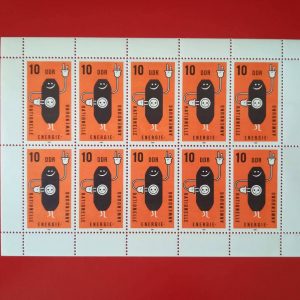 DDR 1981 - serie intreaga MNH in bloc de 10
