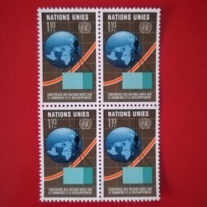 Natiunile Unite Geneva 1976 - serie intreaga MNH in bloc de 4 (Michel10euro)