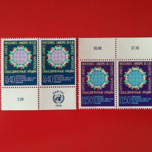 Natiunile Unite Geneva 1976 - serie completa MNH x2 - perechi