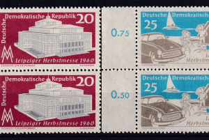 DDR 1960 - serie completa MNH x2 - perechi verticale