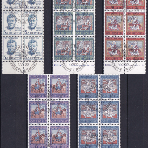 Elvetia 1966 - serie completa in blocuri de 6