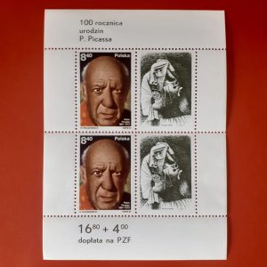 Polonia 1981 - serie intreaga MNH cu vigneta x2 in bloc