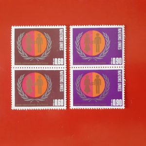 Natiunile Unite Geneva 1975 - serie completa MNH x2 - perechi verticale