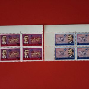 Romania 1972 - serie completa MNH in blocuri de 4