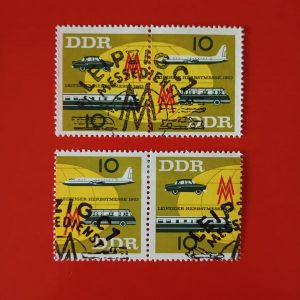 DDR 1963 - serie completa x2 - perechi - structuri diferite - stampile prima zi