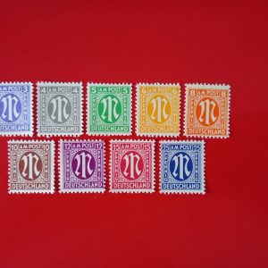 Germania 1945 (zona de ocupatie Britanica-Americana) - serie completa MNH