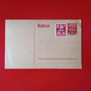 Deutsches Reich 1920 - CP necirculata