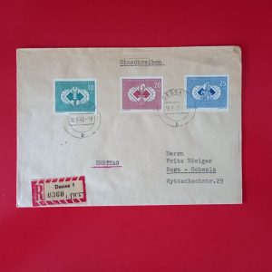 DDR 1960 - plic circulat in Elvetia