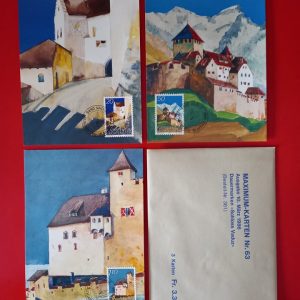 Liechtenstein 1986 - set 3 maxime filatelice