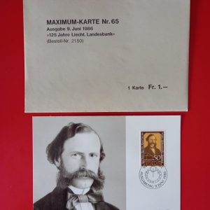 Liechtenstein 1986 - maxima filatelica