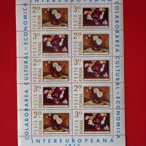 Romania 1975 - serie completa MNH x5 in bloc