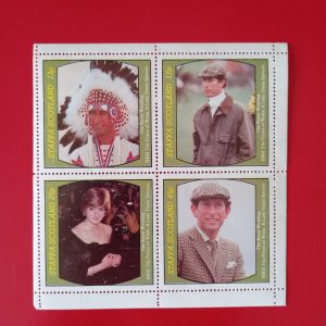 Staffa (posta locala Scotia) 1981 - serie completa MH in bloc