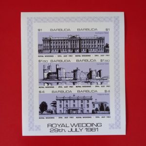 Barbuda 1981 - serie completa MNH in bloc nedantelat