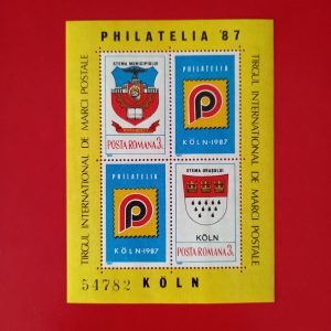 Romania 1987 - serie completa MNH in bloc cu vignete