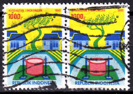 Indonezia 1990 - serie intreaga x2 - pereche