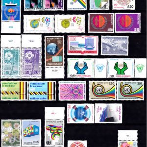 Natiunile Unite Geneva 1974-1986 - 21 serii complete MNH