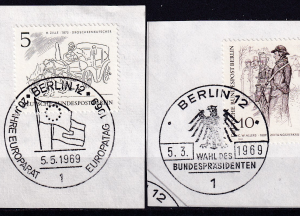 Berlin 1969 - stampile prima zi