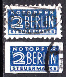 Germania 1948 (zona de ocupatie Britanica-Americana) - serie intreaga x2 (dantelata/nedantelata)