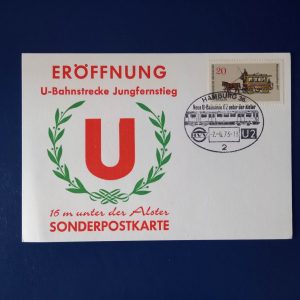 Berlin 1973 - CP necirculata - stampila ocazionala feroviara prima zi