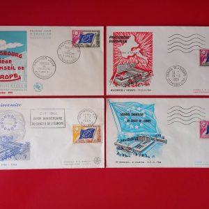 Franta 1963/1964 - 4 FDC