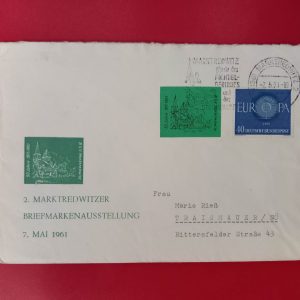 Germania 1961 - plic circulat - stampila aniversara
