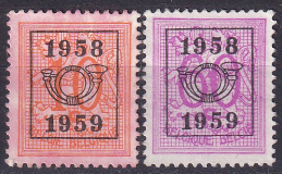 Belgia 1959 - supratipare MNH