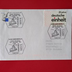 Germania 2016 - FDC - stampile feroviare aniversare