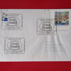 Germania 2016 - FDC - stampile feroviare aniversare