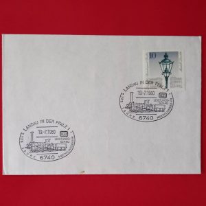 Germania 1980 - plic aniversar - stampile feroviare prima zi