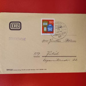 Germania 1974 - plic feroviar ocazional - stampila aniversara prima zi