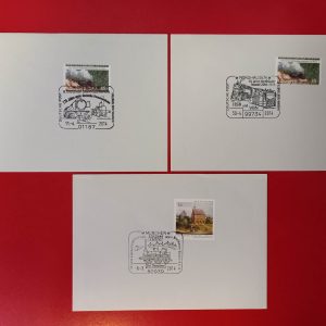 Germania 2014 - lot 3 plicuri feroviare - stampile aniversare prima zi