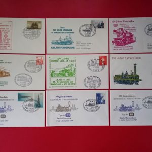 Germania 1984-1993 - lot 9 FDC tematica feroviara