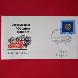 Germania 1984 - plic aniversar feroviar - stampila prima zi