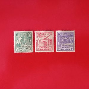 Germania 1945 (zona de ocupatie sovietica Provinz Sachsen) - serie completa MNH