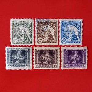 Cehoslovacia 1919 - serie completa (Michel64euro)