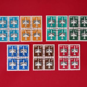 DDR 1982-1985 - 5 serii complete in blocuri de 4