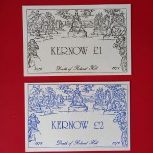 Kernow (posta locala Marea Britanie) 1979 - 2 CF - set complet
