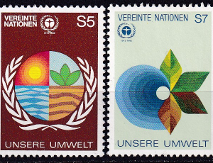 Natiunile Unite Viena 1982 - serie completa MNH
