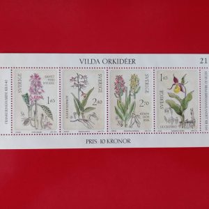 Suedia 1982 - serie completa MNH in bloc
