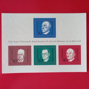 Germania 1968 - serie completa MNH in bloc