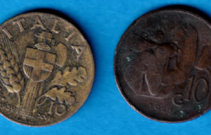 Italia 1928/1939 - 2 x 10 centesimi