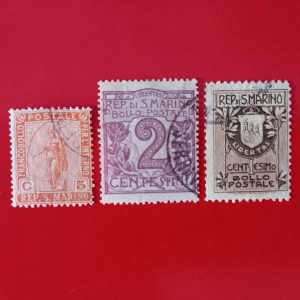 San Marino 1899/1903/1907 (Michel7euro)