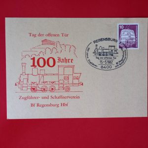 Germania 1982 - CF - stampila feroviara prima zi