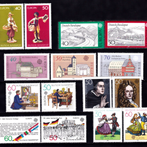 Germania CEPT 1976-1982 - 7 serii complete MNH - ani consecutivi