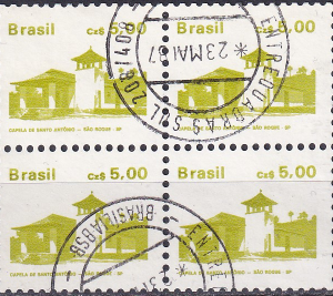 Brazilia 1988 - serie intreaga in bloc de 4