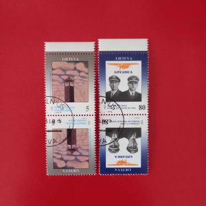 Lituania 1993 - serie completa x2 - tete beche